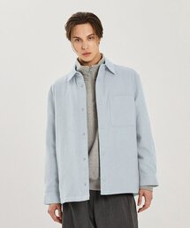 ADHOC（アドホック）の「男性ダウンワンポケットシャケット (ブルー) (HZAUJ84-43)（その他アウター）」
