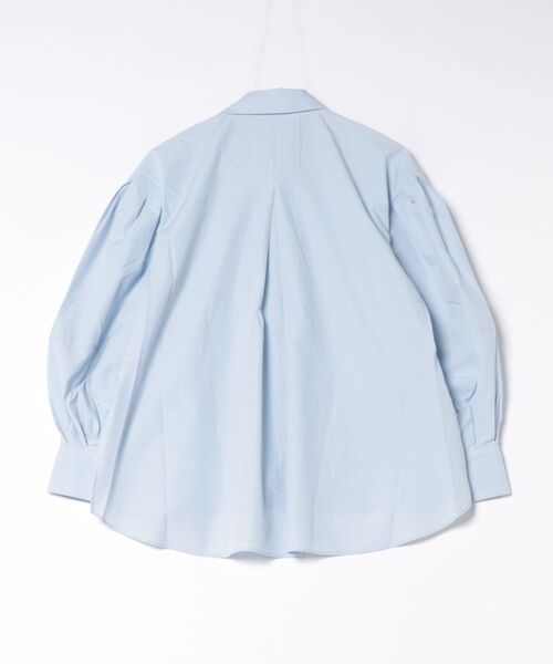 Marilyn Moon（マリリンムーン）の「tuck frill modern volume shirt（シャツ/ブラウス・レディース・サックスブルー/ホワイト/ホワイト×ブラック/ネイビー/ブラウン・FREE）」の21枚目の写真