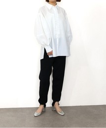 tuck frill modern volume shirt