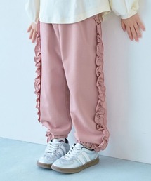 devirock（デビロック）の「フリルとリボンがえらべる ミニ裏毛 ガールズ スウェットパンツ（スウェットパンツ）」