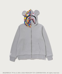 A BATHING APE | MEDICOM TOY 30TH ANNIV. BE@R SHARK FULL ZIP REVERSIBLE HOODIE(パーカー)
