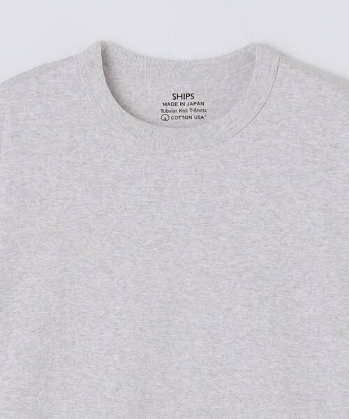 SHIPS(シップス)の「SHIPS:〈MADE IN JAPAN〉スタンダード チューブ Tシャツ(Tシャツ/カットソー・メンズ・ホワイト/ブラック/グレー・SMALL/MEDIUM/LARGE/X-LARGE)」の7枚目の写真