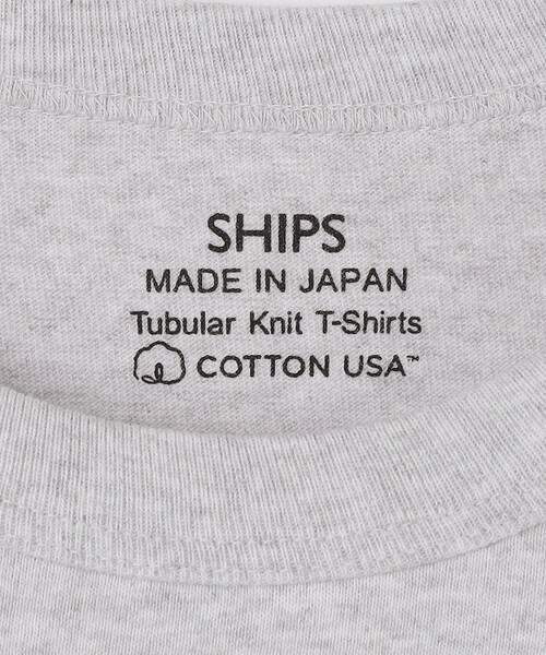 SHIPS(シップス)の「SHIPS:〈MADE IN JAPAN〉スタンダード チューブ Tシャツ(Tシャツ/カットソー・メンズ・ホワイト/ブラック/グレー・SMALL/MEDIUM/LARGE/X-LARGE)」の10枚目の写真