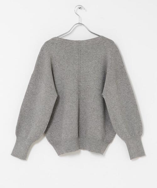 ITEMS URBANRESEARCH（アイテムズ アーバンリサーチ）の「『洗濯可』アウトリンキングVネックニット（ニット/セーター・レディース・ブラック/オフホワイト/ピンク/グレー/ホワイト系その他・FREE）」の17枚目の写真