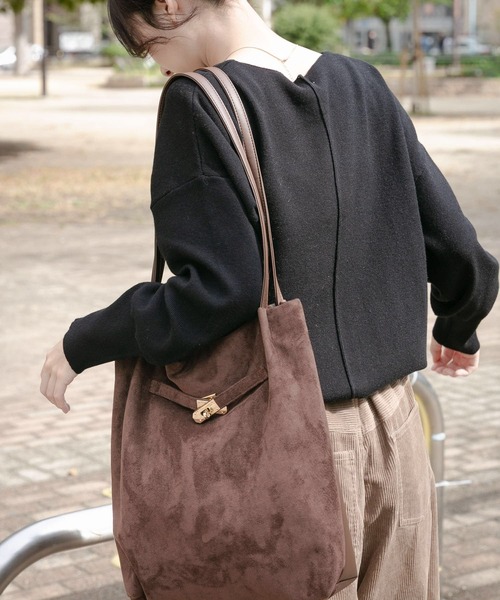 ITEMS URBANRESEARCH(アイテムズ アーバンリサーチ)の「『洗濯可』アウトリンキングVネックニット(ニット/セーター・レディース・ブラック/オフホワイト/ピンク/グレー/ホワイト系その他・FREE)」の14枚目の写真