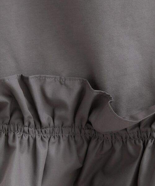 OPAQUE.CLIP（オペークドットクリップ）の「裾フリルドッキングカットソー【洗濯機OK】（Tシャツ/カットソー・レディース・ボルドー/ブラック/チャコールグレー・38/40）」の7枚目の写真