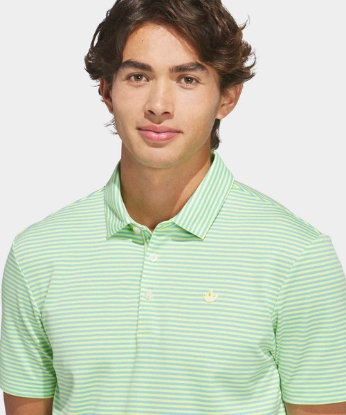 adidas(アディダス)の「オリジナルスゴルフ Originals ストライプ ピケ ポロ【adidas Golf/アディダスゴルフ】(ポロシャツ・メンズ・イエロー・XX-LARGE/3XL/MEDIUM/LARGE/SMALL/X-LARGE)」の3枚目の写真