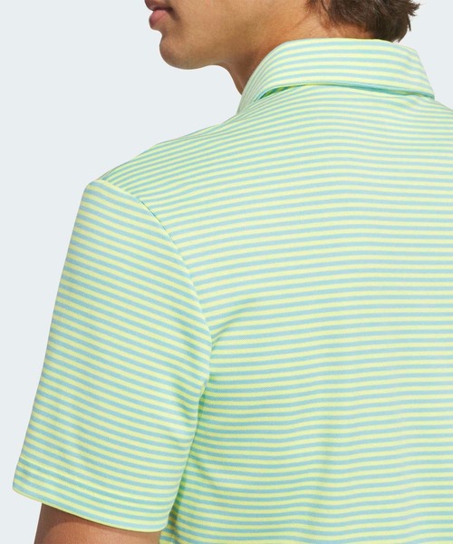 adidas(アディダス)の「オリジナルスゴルフ Originals ストライプ ピケ ポロ【adidas Golf/アディダスゴルフ】(ポロシャツ・メンズ・イエロー・XX-LARGE/3XL/MEDIUM/LARGE/SMALL/X-LARGE)」の4枚目の写真