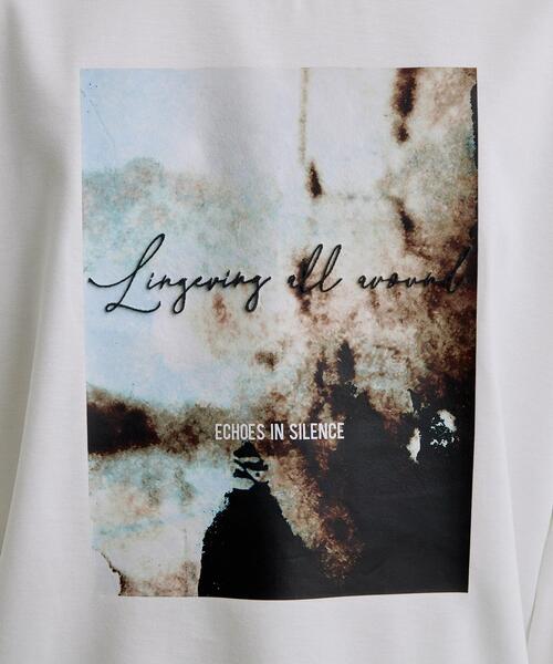 tk.TAKEO KIKUCHI(ティーケータケオキクチ)の「アートグラフィック ブラシ刺繍長袖Tシャツ(Tシャツ/カットソー・メンズ・ブラック/ホワイト・03/02)」の7枚目の写真