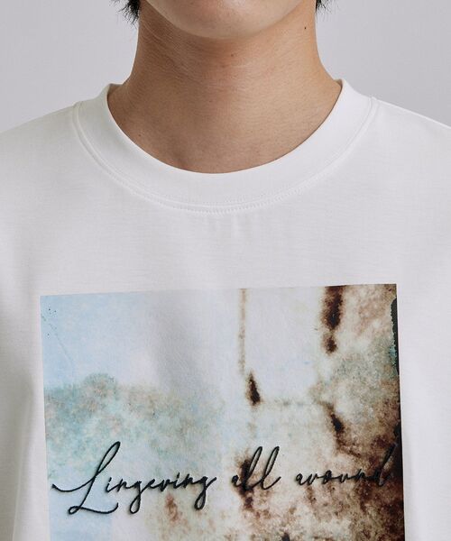 tk.TAKEO KIKUCHI(ティーケータケオキクチ)の「アートグラフィック ブラシ刺繍長袖Tシャツ(Tシャツ/カットソー・メンズ・ブラック/ホワイト・03/02)」の15枚目の写真
