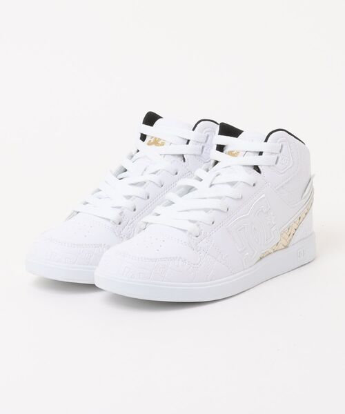 DC SHOES（ディーシーシューズ）の「DC SHOES ウィメンズ WS UNIVERSITY MID SE SN シューズ 【2026年秋冬モデル】/ミッドカットスニーカー（スニーカー・レディース・タン/ホワイト系その他/ホワイト系その他2・24.5cm/25cm/23.5cm/24cm/23cm）」の2枚目の写真