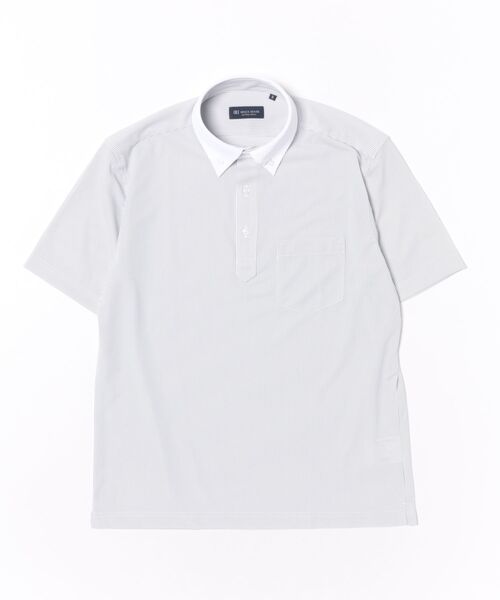 TOKYO SHIRTS(トウキョウシャツ)の「ビズポロ ポロシャツ コンフォートドライ 半袖 メンズ(ポロシャツ・メンズ・ブルー・XL/LL/L/M/S)」の7枚目の写真