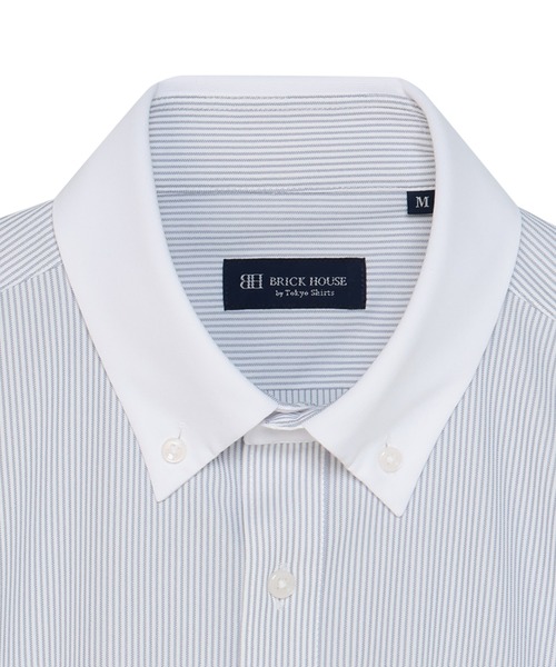 TOKYO SHIRTS(トウキョウシャツ)の「ビズポロ ポロシャツ コンフォートドライ 半袖 メンズ(ポロシャツ・メンズ・ブルー・XL/LL/L/M/S)」の3枚目の写真