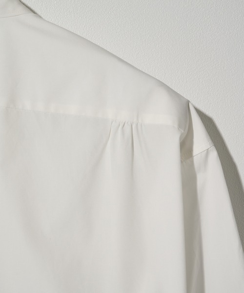 STUDIOUS(ステュディオス)の「【STUDIOUS】Clear broad Shirts(シャツ/ブラウス・メンズ・ホワイト/サックスブルー/ストライプ/チェック・2/3/1)」の5枚目の写真