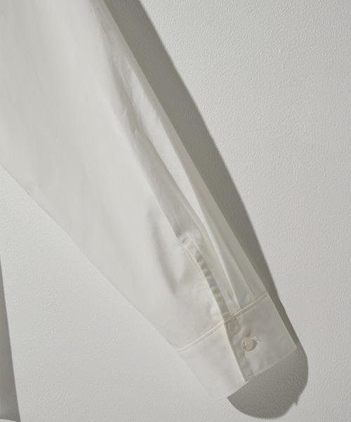 STUDIOUS(ステュディオス)の「【STUDIOUS】Clear broad Shirts(シャツ/ブラウス・メンズ・ホワイト/サックスブルー/ストライプ/チェック・2/3/1)」の7枚目の写真