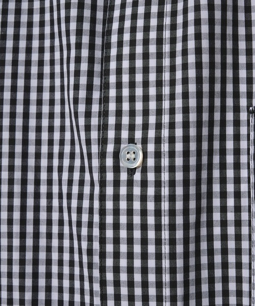 STUDIOUS(ステュディオス)の「【STUDIOUS】Clear broad Shirts(シャツ/ブラウス・メンズ・ホワイト/サックスブルー/ストライプ/チェック・2/3/1)」の9枚目の写真