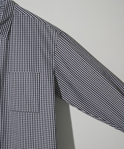 STUDIOUS(ステュディオス)の「【STUDIOUS】Clear broad Shirts(シャツ/ブラウス・メンズ・ホワイト/サックスブルー/ストライプ/チェック・2/3/1)」の10枚目の写真