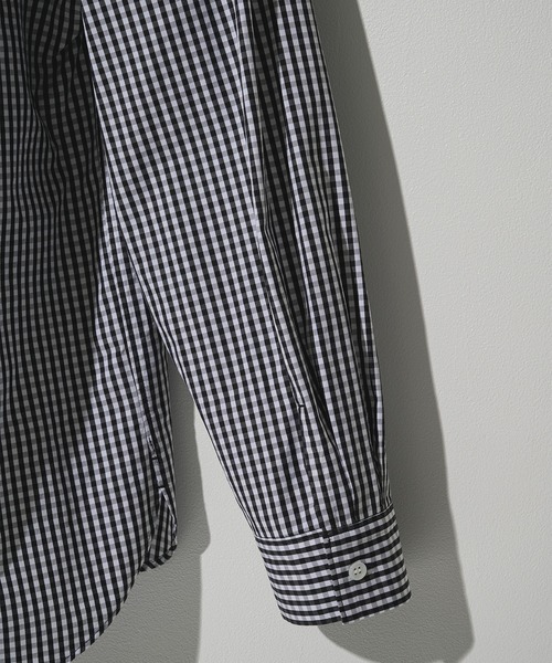 STUDIOUS(ステュディオス)の「【STUDIOUS】Clear broad Shirts(シャツ/ブラウス・メンズ・ホワイト/サックスブルー/ストライプ/チェック・2/3/1)」の12枚目の写真