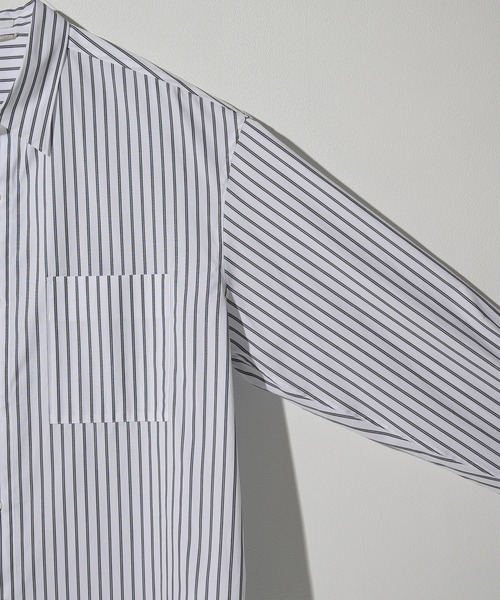 STUDIOUS(ステュディオス)の「【STUDIOUS】Clear broad Shirts(シャツ/ブラウス・メンズ・ホワイト/サックスブルー/ストライプ/チェック・2/3/1)」の17枚目の写真
