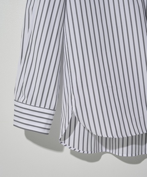 STUDIOUS(ステュディオス)の「【STUDIOUS】Clear broad Shirts(シャツ/ブラウス・メンズ・ホワイト/サックスブルー/ストライプ/チェック・2/3/1)」の18枚目の写真