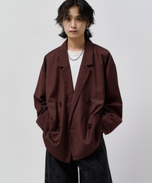 Lui's（ルイス）の「ウォッシャブル ビッグ半袖ダブルジャケット