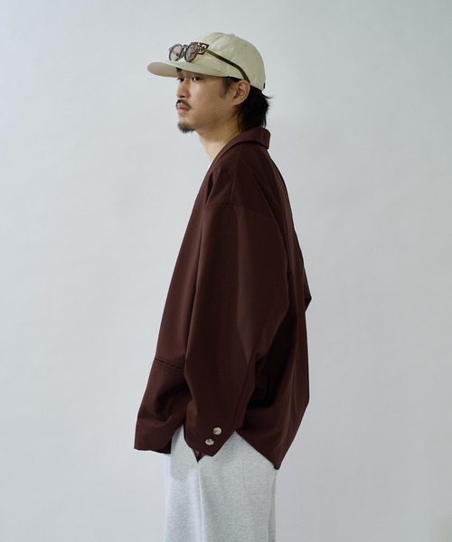 Lui's(ルイス)の「【WEB限定】 オーバーサイズクラシックダブルジャケット(テーラードジャケット・メンズ・グレー/ワインレッド・FREE)」の13枚目の写真