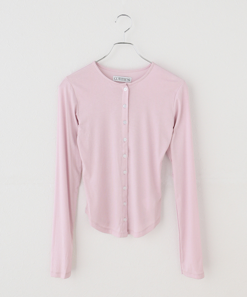 JOURNAL STANDARD(ジャーナルスタンダード)の「【COMME SI STUDIO/コムシスタジオ】 Sencual Sheer Cardi(Tシャツ/カットソー・レディース・アイボリー/ブラック/ピンク・FREE)」の3枚目の写真
