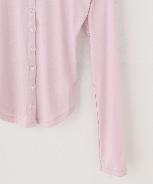 JOURNAL STANDARD(ジャーナルスタンダード)の「【COMME SI STUDIO/コムシスタジオ】 Sencual Sheer Cardi(Tシャツ/カットソー・レディース・アイボリー/ブラック/ピンク・FREE)」の5枚目の写真