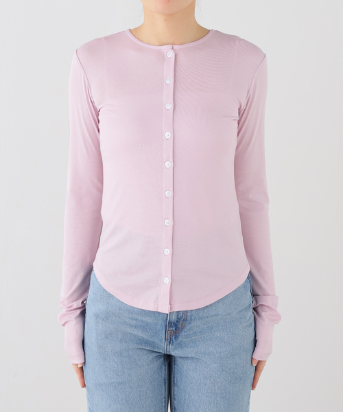 JOURNAL STANDARD(ジャーナルスタンダード)の「【COMME SI STUDIO/コムシスタジオ】 Sencual Sheer Cardi(Tシャツ/カットソー・レディース・アイボリー/ブラック/ピンク・FREE)」の12枚目の写真