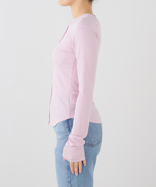 JOURNAL STANDARD(ジャーナルスタンダード)の「【COMME SI STUDIO/コムシスタジオ】 Sencual Sheer Cardi(Tシャツ/カットソー・レディース・アイボリー/ブラック/ピンク・FREE)」の13枚目の写真