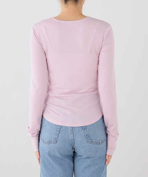 JOURNAL STANDARD(ジャーナルスタンダード)の「【COMME SI STUDIO/コムシスタジオ】 Sencual Sheer Cardi(Tシャツ/カットソー・レディース・アイボリー/ブラック/ピンク・FREE)」の8枚目の写真