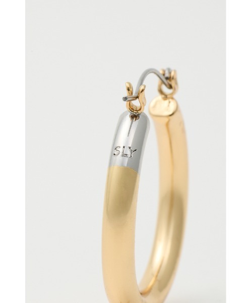 SLY（スライ）の「HOOP P/EARRINGS フープピアス（ピアス（両耳用）・レディース・シルバー/ゴールド・FREE）」の8枚目の写真