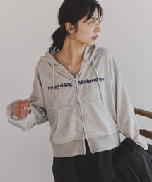 ロゴ刺繍ZIPパーカー