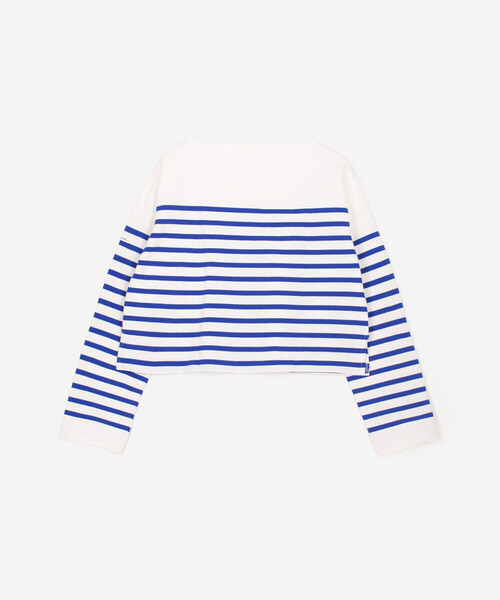 ORCIVAL（オーシバル）の「ORCIVAL | ラッセル ボートネッククロップドTシャツ WOMEN（Tシャツ/カットソー・レディース・ブラック系その他/ブルー系その他・2/1）」の10枚目の写真