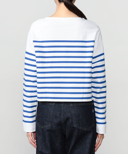 ORCIVAL（オーシバル）の「ORCIVAL | ラッセル ボートネッククロップドTシャツ WOMEN（Tシャツ/カットソー・レディース・ブラック系その他/ブルー系その他・2/1）」の6枚目の写真