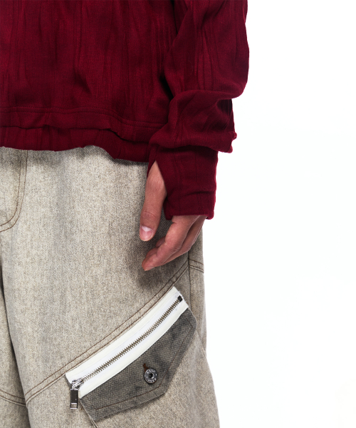 RSSC(アールエスエスシー)の「CRINKLE HOODIE LONG SLEEVE - WINE(パーカー・レディース・その他・1/2)」の8枚目の写真