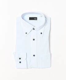 ＊ワイシャツ メンズ 長袖 ノンアイロン ストレッチ 吸水速乾 ボタンダウン ビジネス ドレス ニット NEWスタンダードフィット