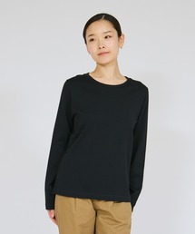 【Hanes/ヘインズ】レディース Hanes T-SHIRTS KURO for HER クルーネックロングスリーブTシャツ