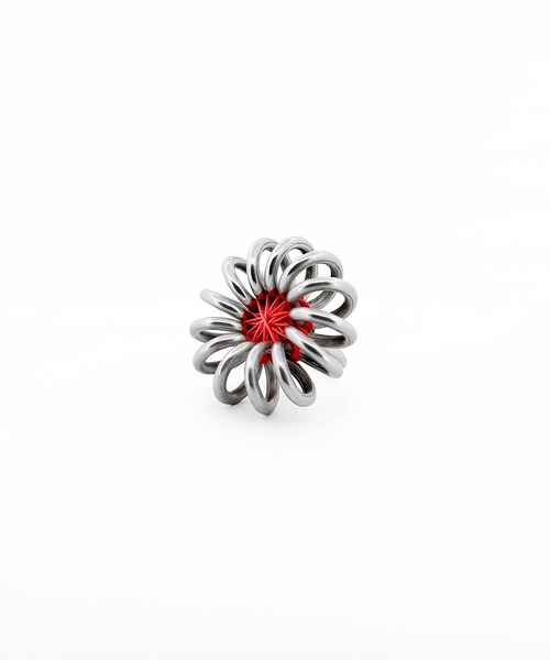 GYAN GYAN STYLE(ギャンギャンスタイル)の「FUNFLOWER ring(リング・レディース・パープル/ブラック/レモンイエロー/ライトグリーン/レッド/ピンク/ブルー/ブラウン/ホワイト・FREE)」の9枚目の写真