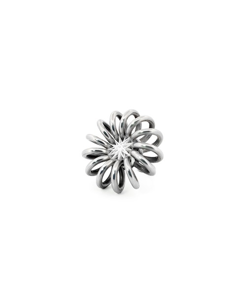 GYAN GYAN STYLE(ギャンギャンスタイル)の「FUNFLOWER ring(リング・レディース・パープル/ブラック/レモンイエロー/ライトグリーン/レッド/ピンク/ブルー/ブラウン/ホワイト・FREE)」の1枚目の写真