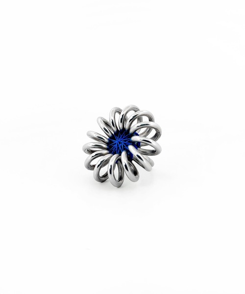 GYAN GYAN STYLE(ギャンギャンスタイル)の「FUNFLOWER ring(リング・レディース・パープル/ブラック/レモンイエロー/ライトグリーン/レッド/ピンク/ブルー/ブラウン/ホワイト・FREE)」の5枚目の写真