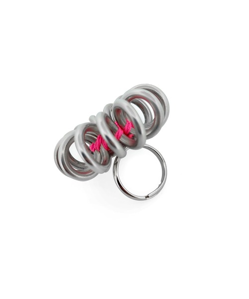 GYAN GYAN STYLE(ギャンギャンスタイル)の「FUNFLOWER ring(リング・レディース・パープル/ブラック/レモンイエロー/ライトグリーン/レッド/ピンク/ブルー/ブラウン/ホワイト・FREE)」の12枚目の写真