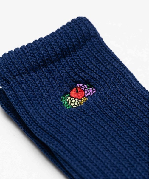 FRUIT OF THE LOOM（フルーツオブザルーム）の「【es】【FRUIT OF THE LOOM】3P 底パイル/リッチェル刺繍1クルーソックス（ソックス/靴下・メンズ・その他・FREE）」の3枚目の写真