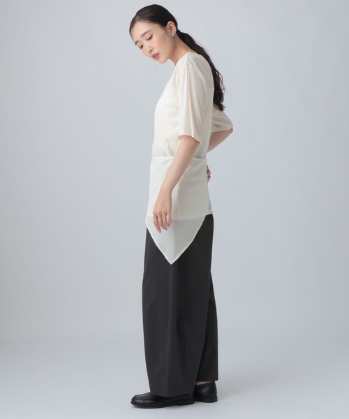 LEPSIM(レプシィム)の「イージーコクーンスラックスパンツ 1055042(その他パンツ・レディース・カーキ/ブラック系その他/チャコールグレー・FREE/TALL)」の15枚目の写真