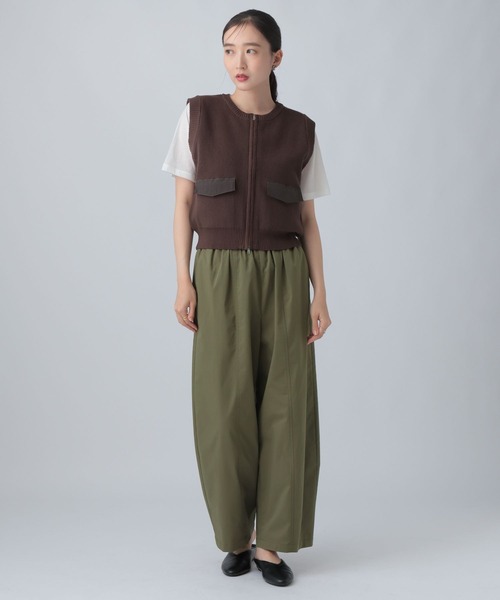 LEPSIM(レプシィム)の「イージーコクーンスラックスパンツ 1055042(その他パンツ・レディース・カーキ/ブラック系その他/チャコールグレー・FREE/TALL)」の21枚目の写真