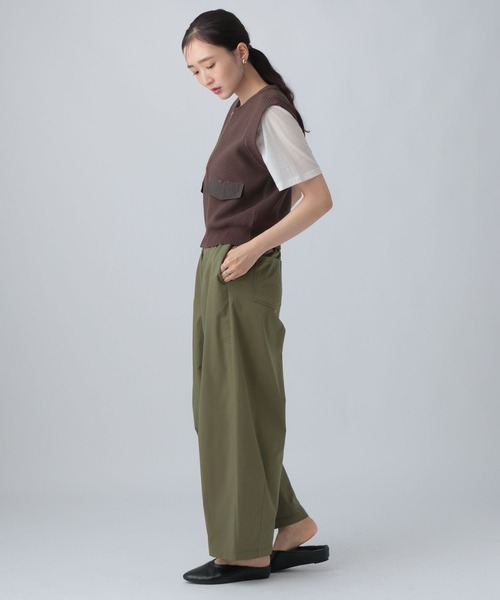 LEPSIM(レプシィム)の「イージーコクーンスラックスパンツ 1055042(その他パンツ・レディース・カーキ/ブラック系その他/チャコールグレー・FREE/TALL)」の22枚目の写真