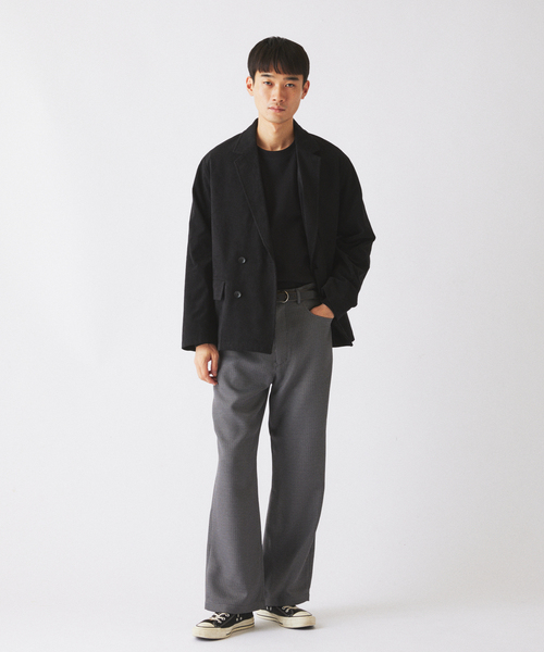 JOURNAL STANDARD relume(ジャーナルスタンダード レリューム)の「テック ”SOLOTEX(R)” コーデュロイ ウォッシャブル ダブルジャケット(その他アウター・メンズ・チャコールグレー/ブラック/ブラウン・SMALL/MEDIUM/LARGE)」の4枚目の写真