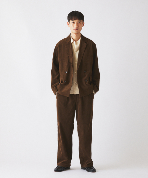 JOURNAL STANDARD relume(ジャーナルスタンダード レリューム)の「テック ”SOLOTEX(R)” コーデュロイ ウォッシャブル ダブルジャケット(その他アウター・メンズ・チャコールグレー/ブラック/ブラウン・SMALL/MEDIUM/LARGE)」の5枚目の写真