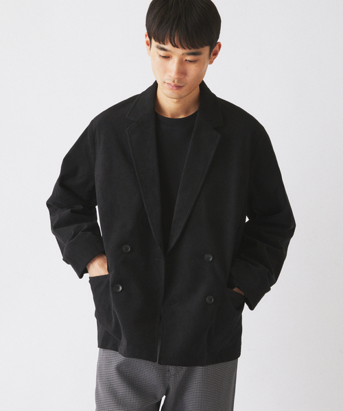 JOURNAL STANDARD relume(ジャーナルスタンダード レリューム)の「テック ”SOLOTEX(R)” コーデュロイ ウォッシャブル ダブルジャケット(その他アウター・メンズ・チャコールグレー/ブラック/ブラウン・SMALL/MEDIUM/LARGE)」の7枚目の写真