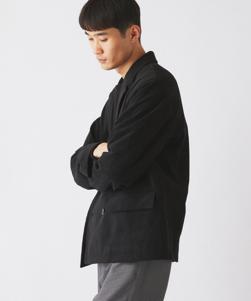 JOURNAL STANDARD relume(ジャーナルスタンダード レリューム)の「テック ”SOLOTEX(R)” コーデュロイ ウォッシャブル ダブルジャケット(その他アウター・メンズ・チャコールグレー/ブラック/ブラウン・SMALL/MEDIUM/LARGE)」の8枚目の写真